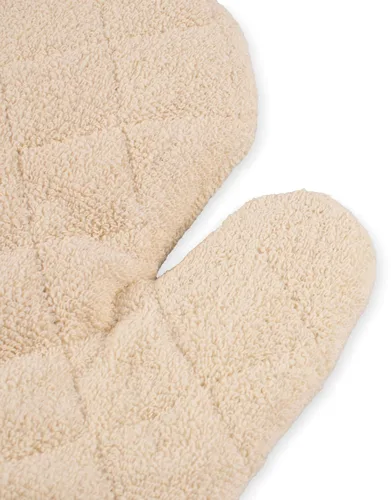 Vista 5 de San Jamar 817TM - Manopla de horno resistente con protección de temperatura, 17 pulgadas de longitud, natural
