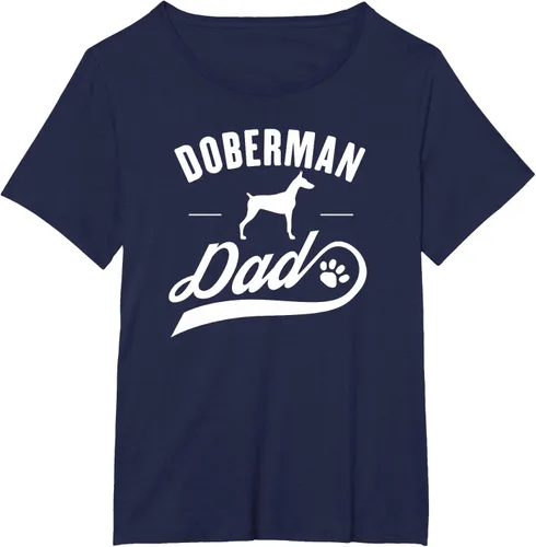 Vista 21 de Doberman Dad - Camiseta para amante del dueño del perro, Negro, S