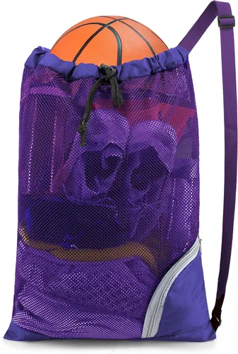 Vista 15 de BeeGreen Gym Bags for Men Women Mesh Drawstring Backpack for Swim Sports Workout Gear Gifts for Swimmers Beach Pool Wrestling Backpack Cinch Bag