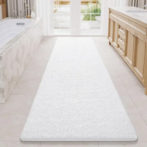 Vista 93 de LOCHAS - Alfombra de baño de lujo lanuda de 24 x 17 pulgadas, color beige