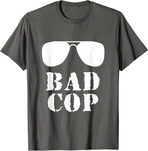 Vista 82 de Bad Cop Funny Police - Camiseta a juego para padre e hijo, Negro, S
