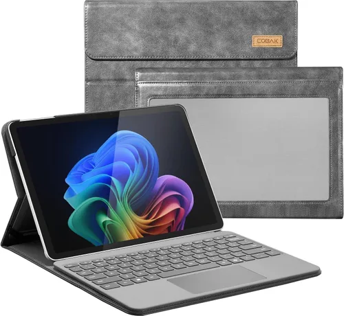 Vista 11 de CoBak Funda para Microsoft Surface Pro de 12" (2025), Premium Business Cover con soporte multiángulo, soporte para lápiz capacitivo integrado
