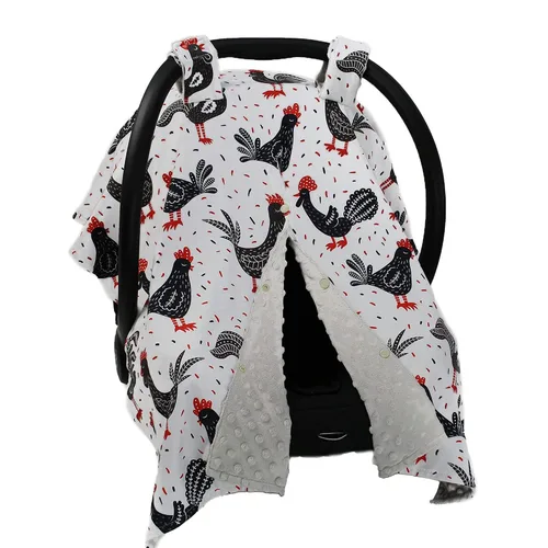 Vista 9 de Dear Baby Gear Funda de asiento de automóvil para niños y niñas, toldo para asiento de automóvil para bebé con apertura a presión, funda de asiento