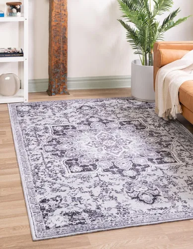 Vista 24 de Unique Loom Renaissance Collection - Alfombra rectangular de 2 x 3 pies 1 pulgada, color azul y verde