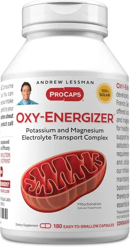 Vista 9 de ANDREW LESSMAN Oxy-Energizer 60 cápsulas - Combinación de dos electrolitos vitales - Minerales Potasio-Magnesio Aspartato - Citrato Complejo