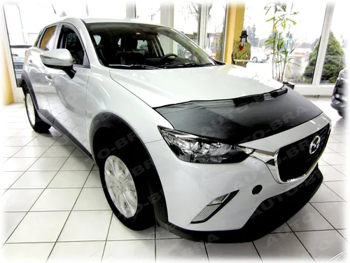 Vista 4 de AB3-00057 Brasier de capucha con aspecto de fibra de carbono compatible con Mazda CX-3 desde 2015
