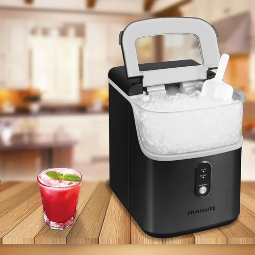 Vista 5 de Frigidaire Máquina de hielo masticable crujiente para encimera V2, 33 libras por día, plomizo