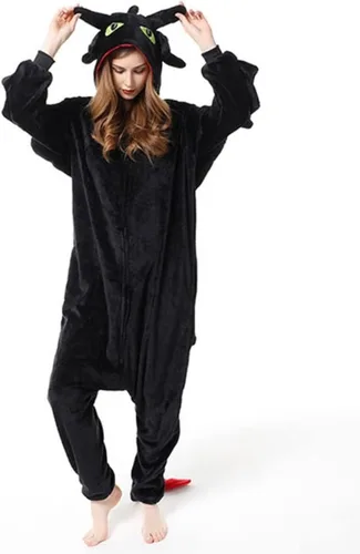 Vista 3 de Costume Bay Pijama de animal Kigirumi para mujeres y hombres adultos, unisex, ropa de dormir para Halloween, cosplay, disfraz de una sola pieza