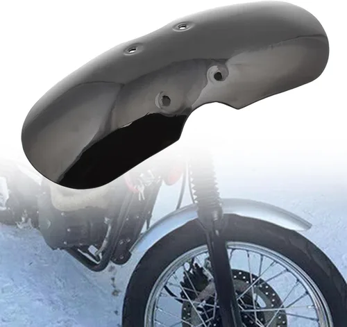 Vista 3 de Motorcycle Short Front Mudguard Dirt Guard Cover Short Front Fender Mudguard Fit for 2001-2016 Triumph (Air Cooled) Bonneville / T100