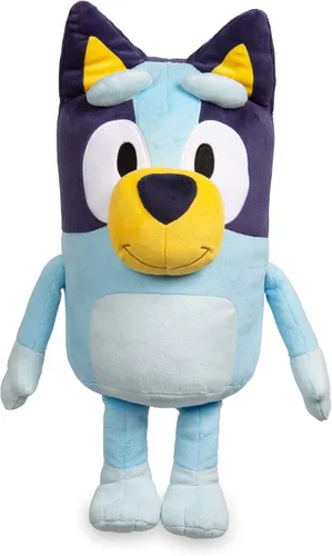 Vista 12 de Bluey Peluche grande de 31.5 in, color azul, producto oficial de la serie infantil, juguete suave y tierno para niños y niñas a partir de 0 años