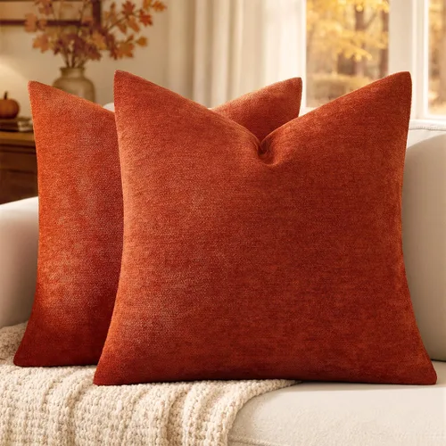 Vista 23 de MIULEE - Juego de 2 fundas de almohada decorativas beige de 16 x 16 pulgadas Fundas de cojín de felpilla suave para decoración del hogar, sofá