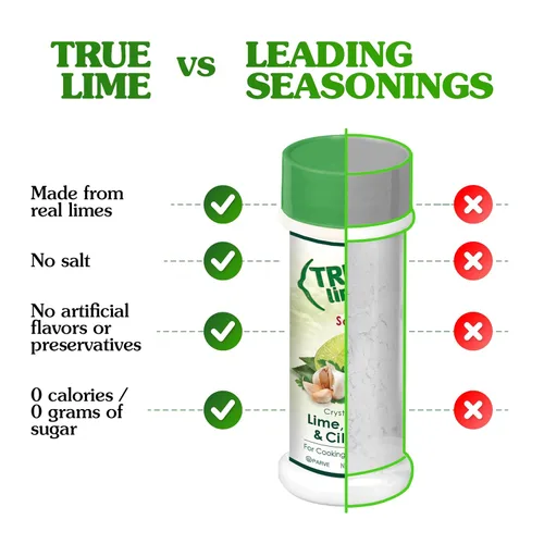Vista 5 de True Lime - Sazonador de mezcla de especias, lima, ajo y cilantro, 1,94 onzas