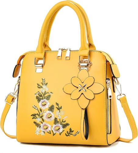 Vista 7 de Bolso de mano bordado con asa superior y bolso ligero para mujer