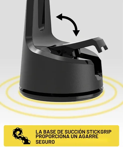 Vista 6 de Scosche MEMSQRWD MagicMount Elite - Soporte magnético de carga inalámbrica para el salpicadero/parabrisas del automóvil con cargador rápido USB-C