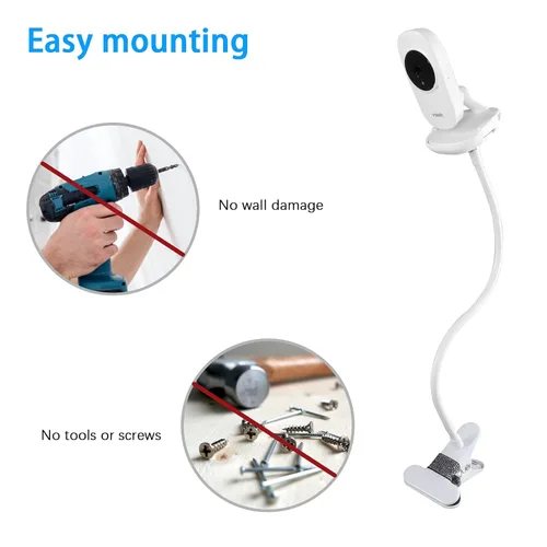 Vista 7 de Soporte de abrazadera flexible para VTech VM819 y VM3252 Video Baby Monitor