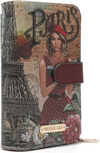 Vista 2 de Nicole Lee Juego de regalo de 2 piezas de accesorios para teléfono (cartera cruzada, reloj de moda de diamantes)