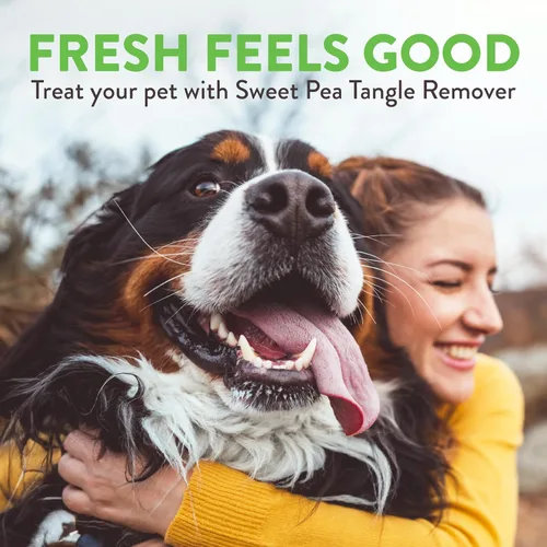 Vista 7 de TropiClean Sweet Pea Spray desenredante y desengrasante para gatos y perros Acondicionador para perros en aerosol derivado de ingredientes