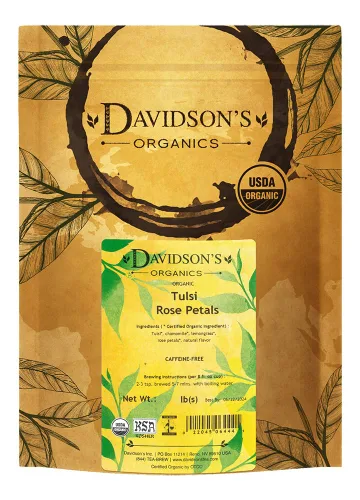 Vista 3 de Davidson's Organics, Baobab en polvo, té de hojas sueltas, bolsa de 16 onzas