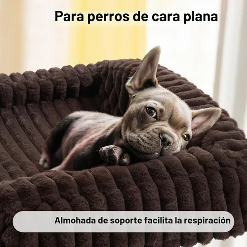 Vista 5 de Veehoo Cama elevada para perros con cojín de cojín, sofá cama de felpa esponjosa para perros pequeños, gatos, cuna elevada lavable para mascotas