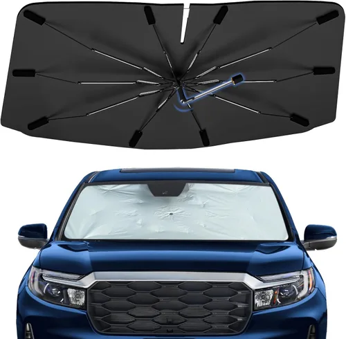 Vista 19 de Sombrilla Parasol para Parabrisas para Mazda 3 2014-2026, Parasol Plegable para Coche para Ventana Delantera, Visera Protectora Solar Altamente