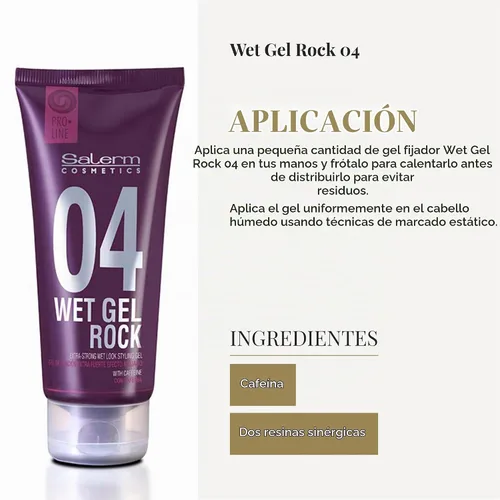 Vista 4 de Salerm Cosmetics Proline Wet Gel Rock - 7.1 oz