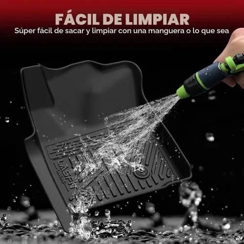 Vista 7 de LASFIT Alfombrillas para Toyota Tacoma 2005-2011 (solo compatible con DoubleCab AutoTran)