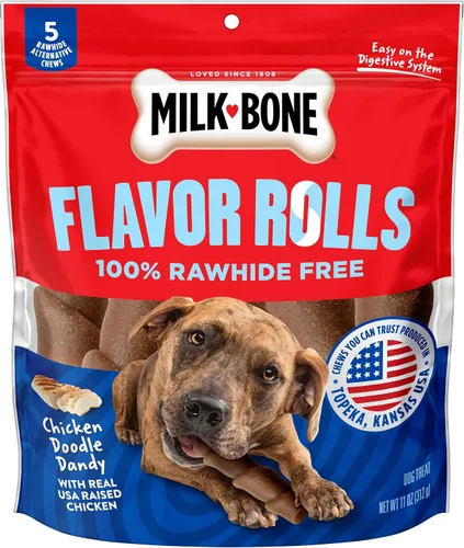 Vista 17 de Milk-Bone MaroSnacks Golosinas para perros pequeños con sabor a tocino con médula ósea, 40 onzas (paquete de 2) (el diseño del empaque puede variar)