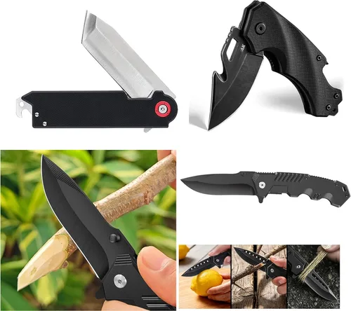 Vista 4 de Pasador de pivote para navaja de bolsillo, cuchillos plegables, tornillos y pernos, remaches de sujeción de Corby EDC, remaches de mango