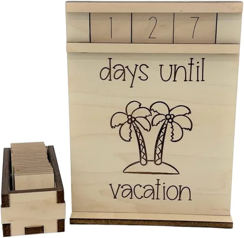Vista 13 de Cuenta regresiva de madera (llega el bebé)