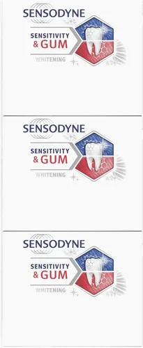 Vista 12 de Sensodyne Sensitivity & Gum Whitening Toothpaste, Pasta de Dientes para Dientes Sensibles y Problemas de Encías, 3.4 Onzas (Paquete de 3)