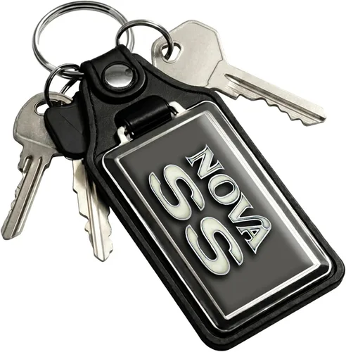 Vista 54 de Brotherhood Car Key Chain for Nova - Classic Models Keychain for Men and Blanco antiguo - Personalizado 1975