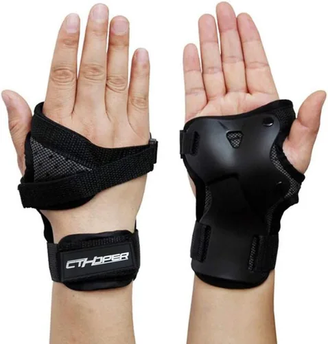 Vista 4 de Protector de muñeca de impacto, equipo de protección, muñequera para patinaje, patineta, esquí, snowboard, motocross, protección deportiva múltiple