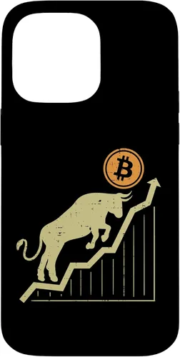 Vista 21 de Bitcoin Bull Graph Bullish BTC Crypto Cryptocurrency Trader Case for iPhone 17