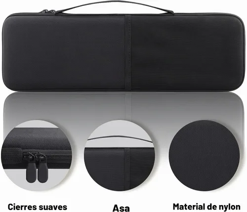 Vista 5 de Funda rígida de reemplazo co2CREA para teclado Apple Magic con Touch ID y teclado numérico + ratón Apple Magic (Funda negra)