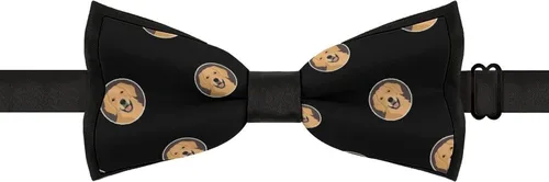 Vista 6 de Golden Dog Retriever - Pajarita ajustable preatada para uso formal, esmoquin, boda
