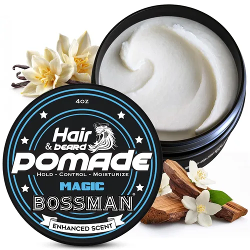 Vista 12 de Bossman Pomada Natural para Cabello y Barba para Hombres (Aroma Vetiver X) – Fijación Media e Hidratante para Peinado de Cabello, Barba y Bigote