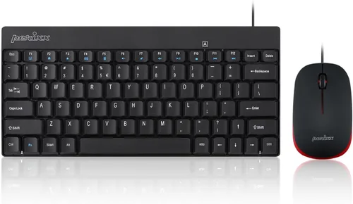 Vista 10 de Perixx PERIDUO-712B Set de Teclado y Ratón Inalámbrico Mini, Negro, Diseño de Teclado Inglés de EE. UU