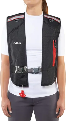 Vista 9 de NRS Otto Matik Chaleco salvavidas inflable (PFD), color negro, universal