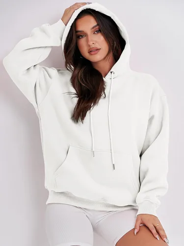 Vista 8 de ANRABESS Sudaderas con capucha de forro polar de gran tamaño para mujer, sudaderas casuales para otoño, moda 2023, trajes de moda Y2K