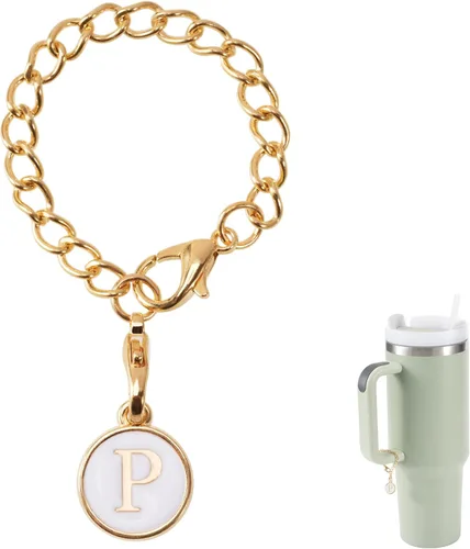 Vista 9 de MOTAIN Accesorios de dije de letra para taza Stanley, dije de mango de letra de identificación de acero inoxidable, dije de letra de mango de taza