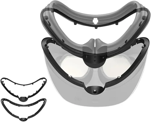 Vista 8 de Interfaz facial magnética para PSVR 2 de liberación rápida cubierta de cara soporte de carcasa para gafas PS VR2 accesorios antiarañazos