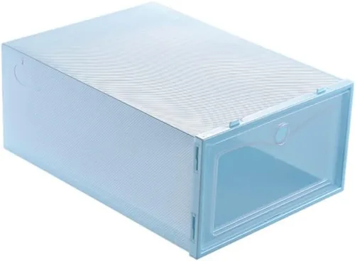 Vista 7 de Ochine Caja de almacenamiento de zapatos transparente apilable cajas de zapatos de plástico organizador de zapatos tipo cajón apertura frontal