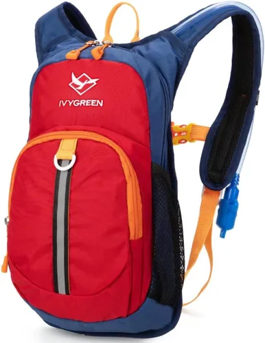 Vista 17 de Ivygreen Mochila de hidratación para niños, mochila de senderismo para niños o niñas con vejiga de agua de 1.5 L