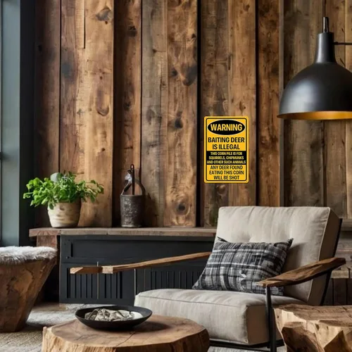 Vista 6 de Regalos de caza para hombres, decoración de cabaña, letreros divertidos de caza para cueva de hombre, letrero de bar, regalos únicos para cazadores