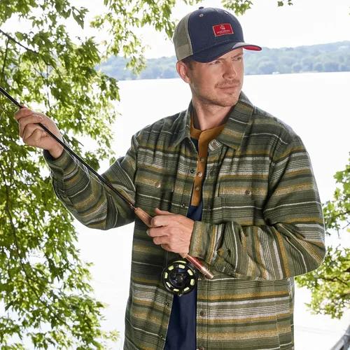 Vista 3 de Legendary Whitetails Archer Chaqueta tipo camisa de franela con forro térmico para hombre