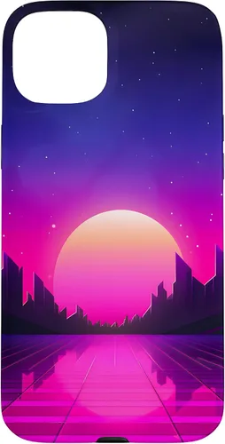 Vista 9 de Retrowave Vaporwave Synthwave 80s Style Case for iPhone 17