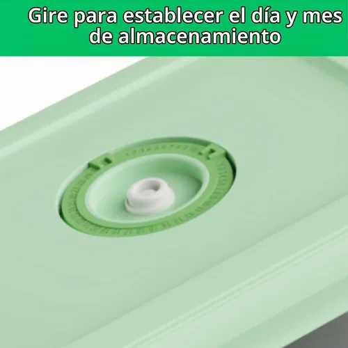 Vista 6 de Juego de recipientes sellables al vacío de vidrio, 3 contenedores rectangulares, 10 bolsas, bomba de mano
