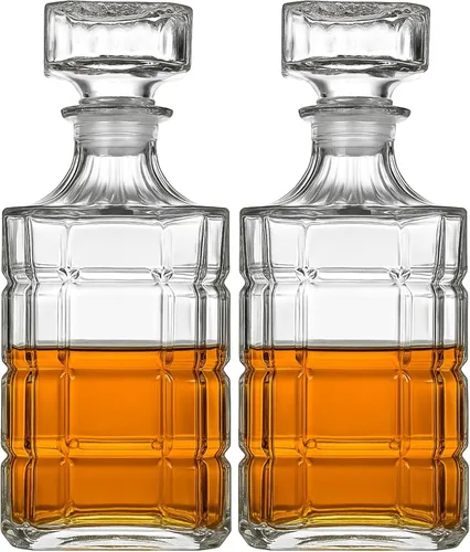 Vista 10 de Decantador de Whisky para Licor Escocés Bourbon o Vino - 25.4 fl oz