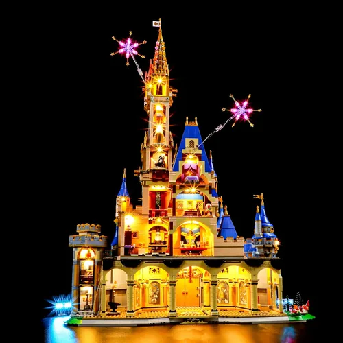Vista 2 de YEABRICKS Luz LED para Lego-43222 modelo de bloques de construcción de castillo de Disney (juego de Lego no incluido) Beginner-Friendly DIY LED