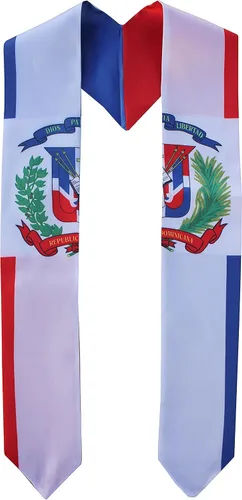 Vista 8 de Del Mex Bufanda de graduación con bandera de país y estola, orgullo de graduados Argentina